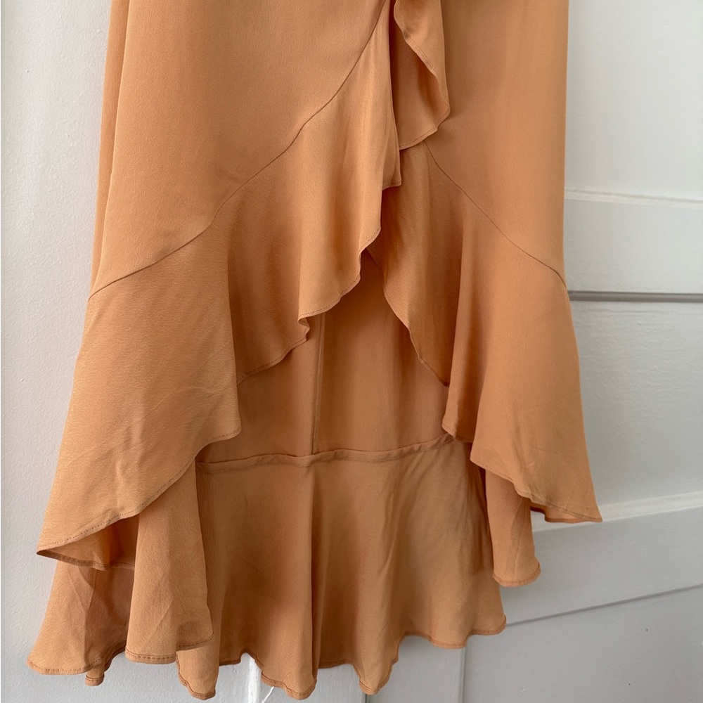 NWT WeWoreWhat Swim Malia Wrap Skirt in Maple Sugar – Size Small - Picture 5 of 10